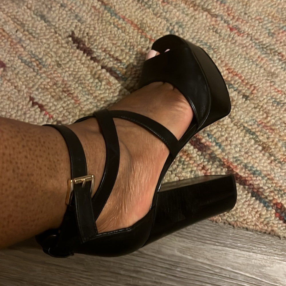 Michael By Mk Platform Open Toe Heels - image 4